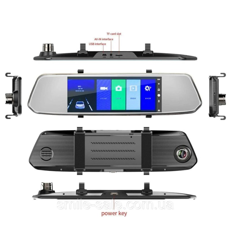 Oglinda cu camera video L1029 / 2 cam. (7,0")