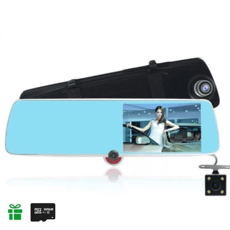 Видеорегистратор-зеркало с камерой заднего вид L1030