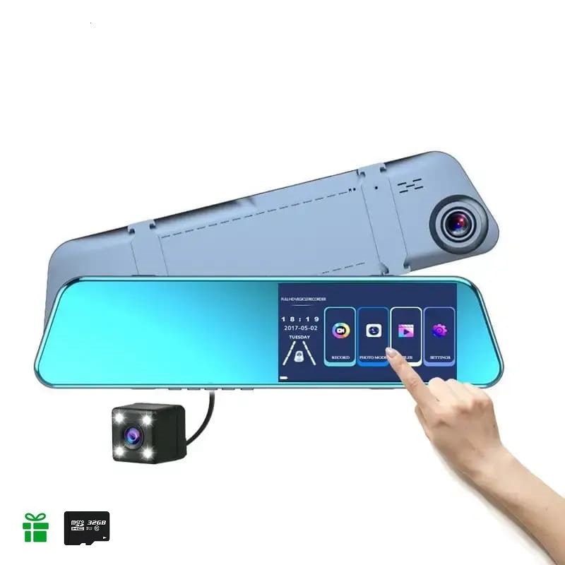 Видеорегистратор-зеркало с камерой заднего вид L1039