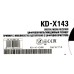 JVC KD-X143