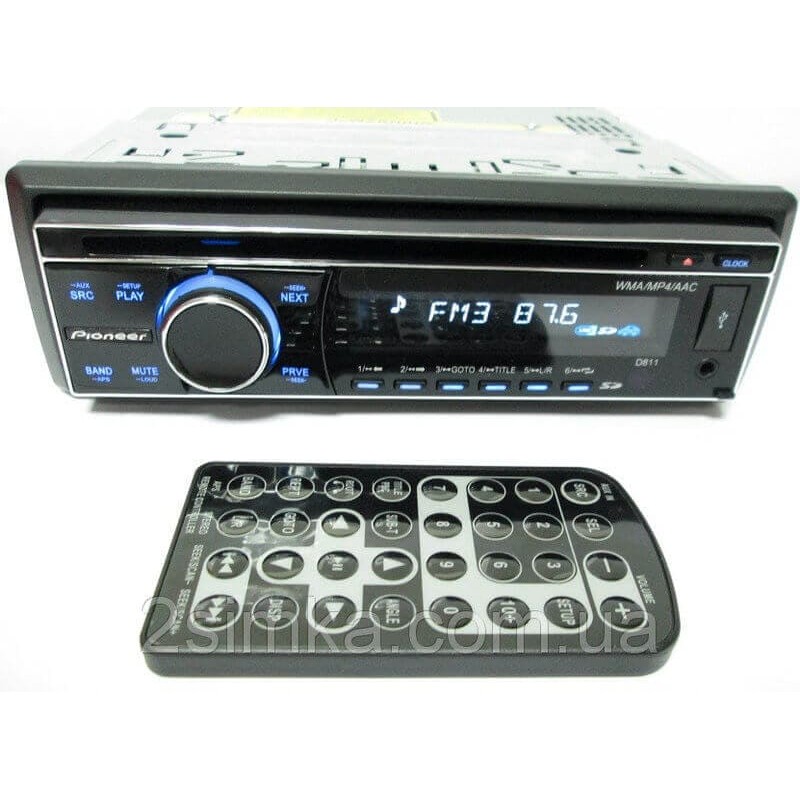 Pioneer D811 DVD Radio + USB+SD+AUX+FM (4x50W)
