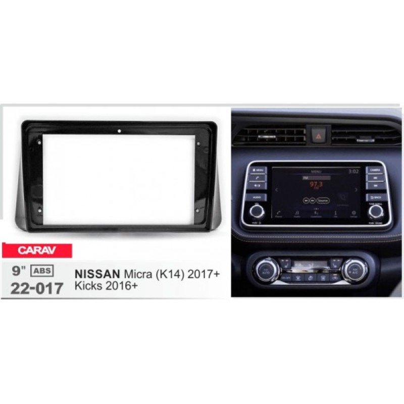 Sistem multimedia audio BORD 22-017: 9-inch NISSAN MICRA (K14) 2017-2024, KICKS 2016-2024 - Q9