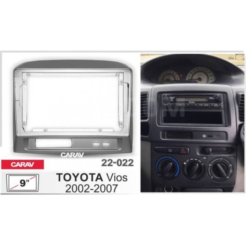 Sistem multimedia audio BORD 22-022: 9-inch TOYOTA VIOS 2002-2007 - A6