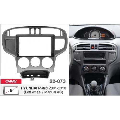 Штатная магнитола 22-073: 9-inch для HYUNDAI MATRIX 2001-2010 - A6