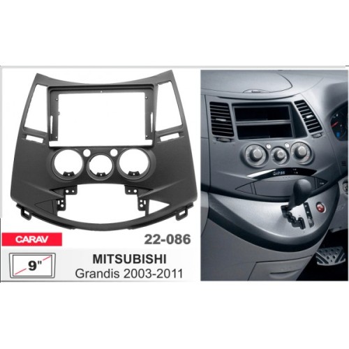 Штатная магнитола 22-086: 9-inch для MITSUBISHI GRANDIS 2003-2011 - Q8