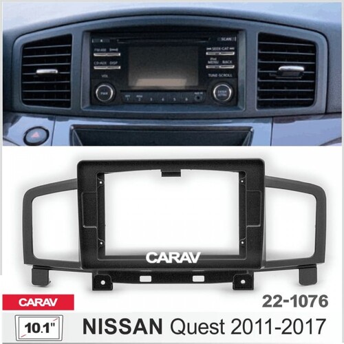 Sistem multimedia audio BORD 22-1076: 10.1-inch NISSAN QUEST 2011-2017 - N10Pro