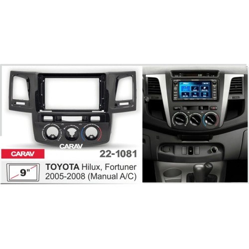Штатная магнитола 22-1081: 9-inch для TOYOTA HILUX, FORTUNER 2005-2008 - A10D