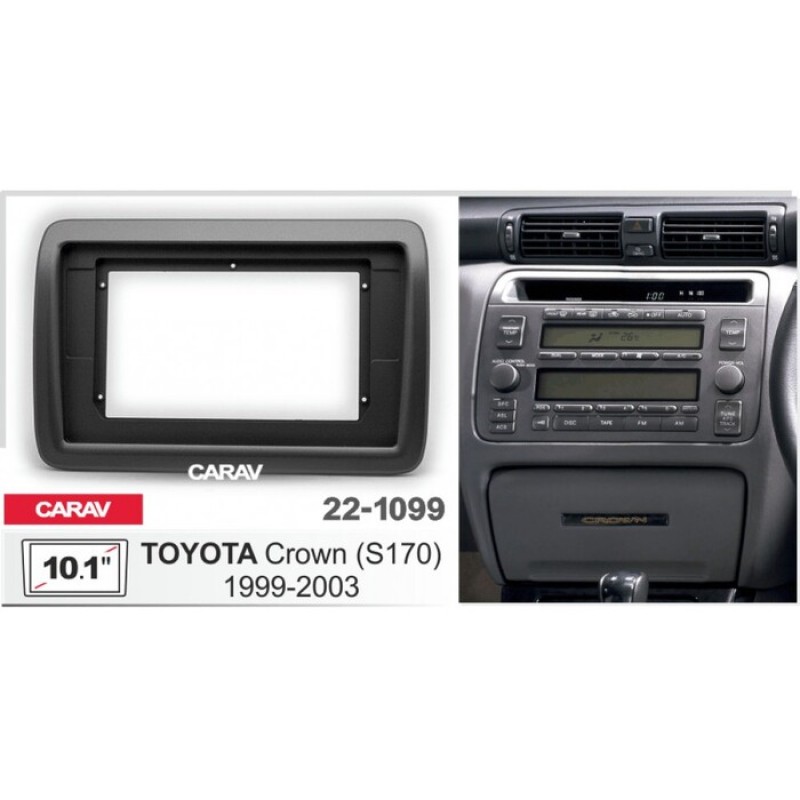 Sistem multimedia audio BORD 22-1099: 10.1-inch TOYOTA CROWN (S170) 1999-2003 - Q8
