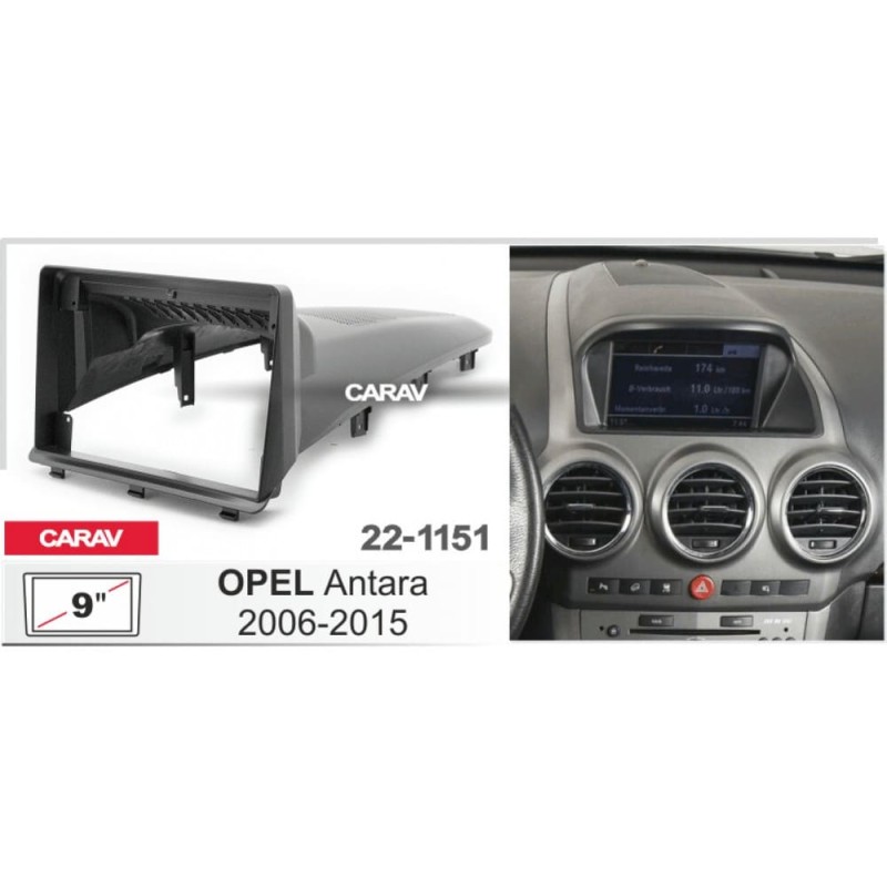 Штатная магнитола 22-1151: 9-inch для OPEL ANTARA 2006-2015 - A16