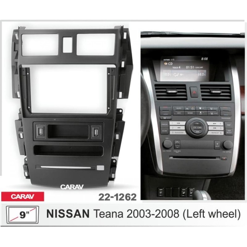 Штатная магнитола 22-1262: 9-inch для NISSAN TEANA 2003-2008 - A10D