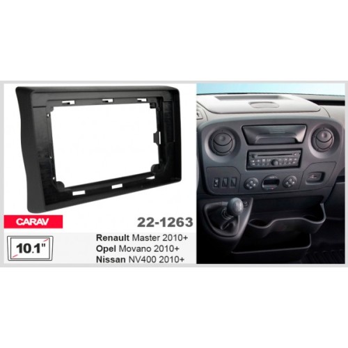 Штатная магнитола 22-1263: 10.1-inch для RENAULT MASTER 2010-2019 - A7