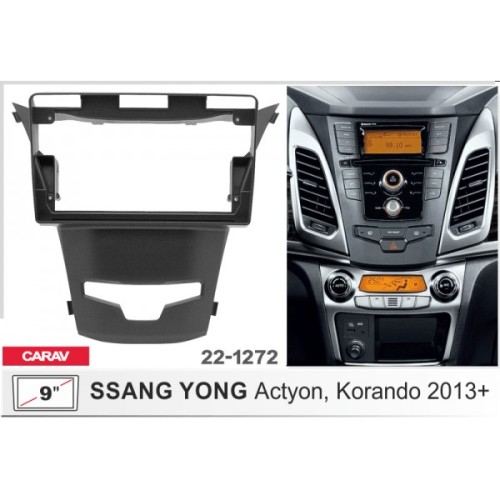 Штатная магнитола 22-1272: 9-inch для SSANGYONG ACTYON, KORANDO 2013-2018 - A18