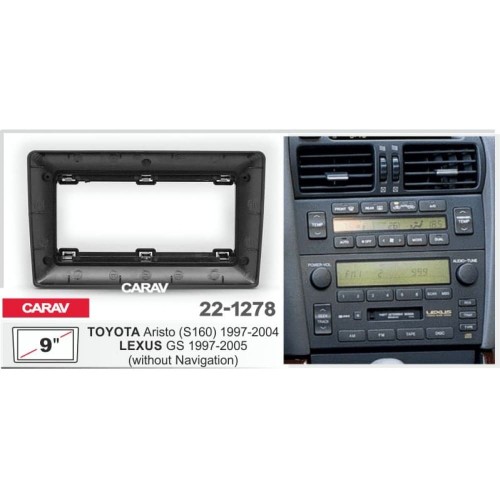 Sistem multimedia audio BORD 22-1278: 9-inch TOYOTA ARISTO (S160) 1997-2004 - A09D