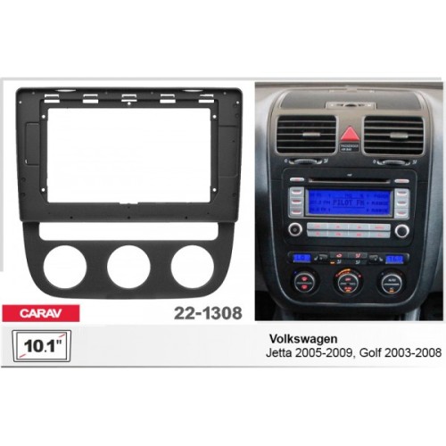 Sistem multimedia audio BORD 22-1308: 10.1-inch VOLKSWAGEN JETTA 2005-2009, GOLF 2003-2008 - N10Pro