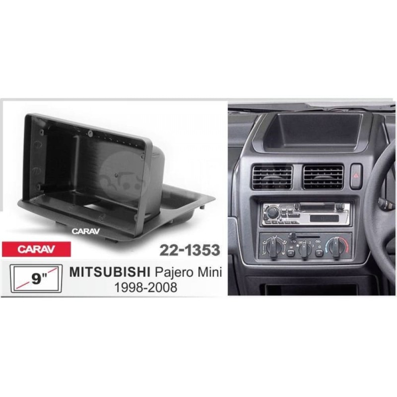Штатная магнитола 22-1353: 9-inch для MITSUBISHI PAJERO MINI 1998-2008 - A7