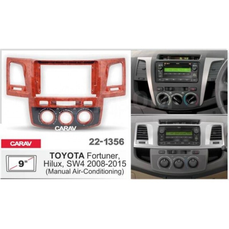 Штатная магнитола 22-1356: 9-inch для TOYOTA FORTUNER, HILUX, SW4 2008-2015 - N10Pro