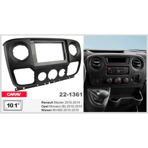 Штатная магнитола 22-1361: 10.1-inch для RENAULT MASTER 2010-2019 - A7