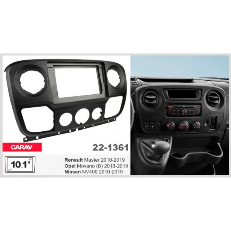 Штатная магнитола 22-1361: 10.1-inch для RENAULT MASTER 2010-2019 - A7