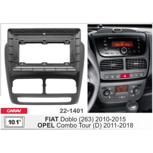 Штатная магнитола 22-1401: 10.1-inch для FIAT DOBLO (263) 2010-2015 - Q7