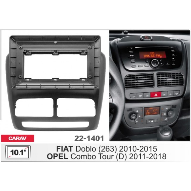 Штатная магнитола 22-1401: 10.1-inch для FIAT DOBLO (263) 2010-2015 - Q7