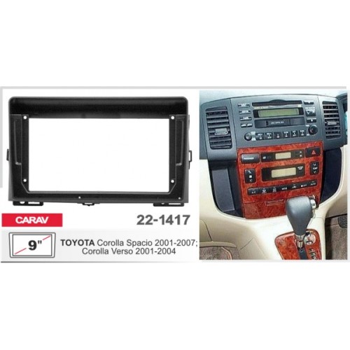 Sistem multimedia audio BORD 22-1417: 9-inch TOYOTA COROLLA SPACIO 2001-2007, COROLLA VERSO 2001-2004 - A09D
