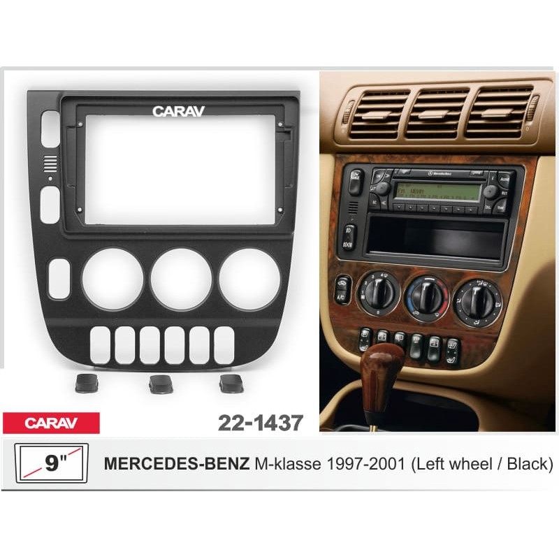 Штатная магнитола 22-1437: 9-inch для MERCEDES-BENZ M-CLASS 1997-2001 - A7