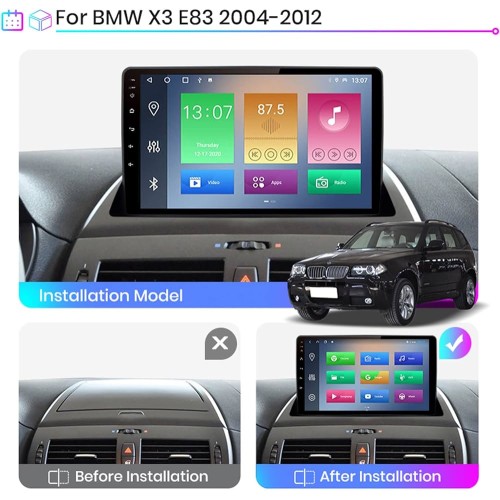 Штатная магнитола 22-1472: 9-inch для BMW X3 2011-2016 - N10Pro