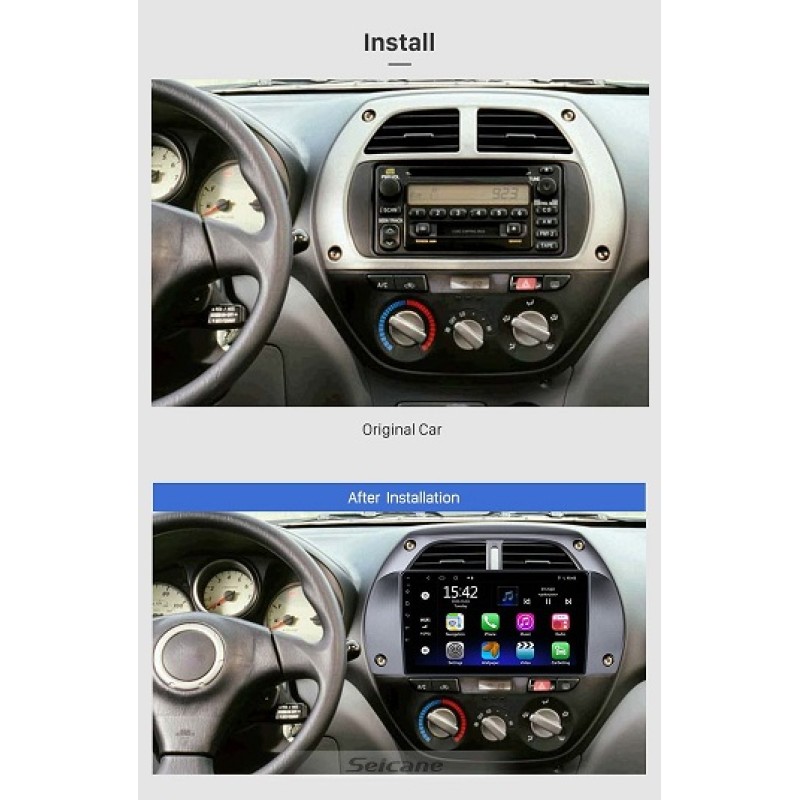 Sistem multimedia audio BORD 22-1505: 9-inch TOYOTA RAV4 2003-2005 - N10Pro