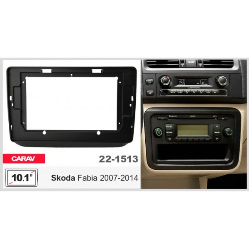 Штатная магнитола 22-1513: 10.1-inch для SKODA FABIA 2007-2014 - Q8