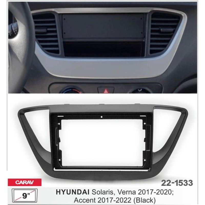 Штатная магнитола 22-1533: 9-inch для HYUNDAI SOLARIS, VERNA 2017-2020, ACCENT 2017-2022 - A6