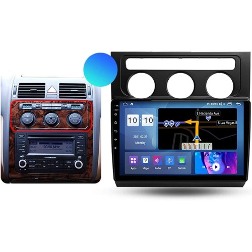 Штатная магнитола 22-1588: 10.1-inch для VOLKSWAGEN TOURAN 2010-2015 - A6