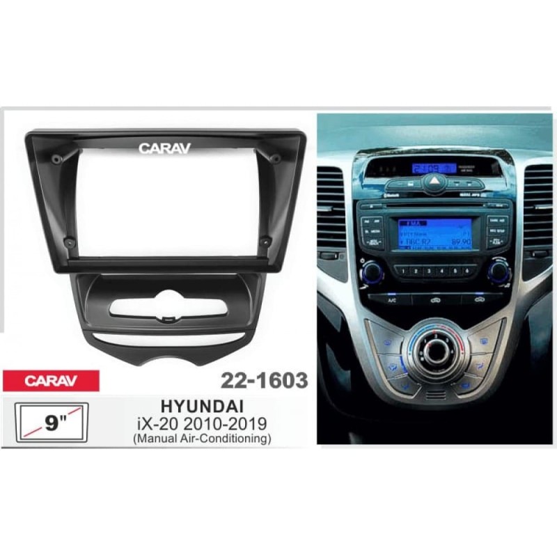 Штатная магнитола 22-1603: 9-inch для HYUNDAI IX-20 2010-2019 - Q8