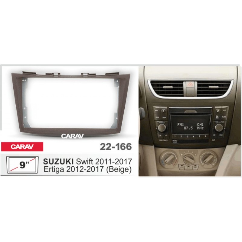 Штатная магнитола 22-166: 9-inch для SUZUKI SWIFT 2011-2017, ERTIGA 2012-2017 - N10Pro