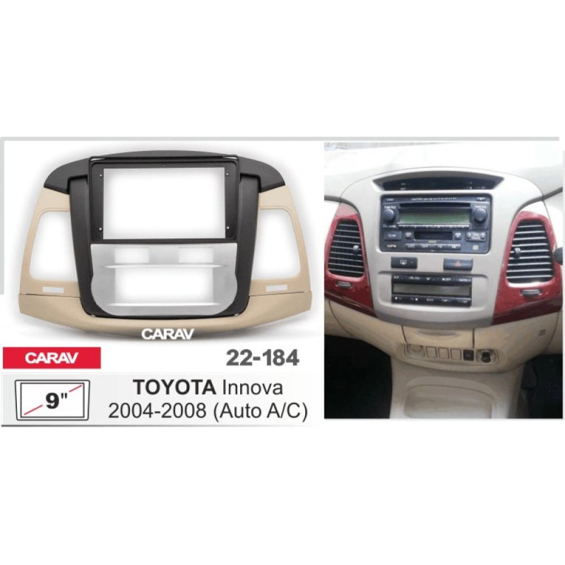 Sistem multimedia audio BORD 22-184: 9-inch TOYOTA INNOVA 2004-2008 - A10D
