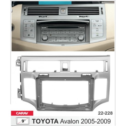 Sistem multimedia audio BORD 22-228: 9-inch TOYOTA AVALON 2005-2009 - N10Pro