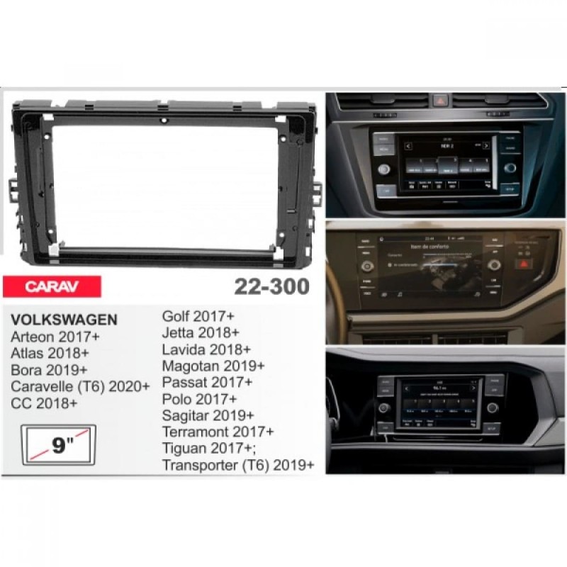 Sistem multimedia audio BORD 22-300: 9-inch VOLKSWAGEN UNIVERSAL 2017-2024 - N10Pro