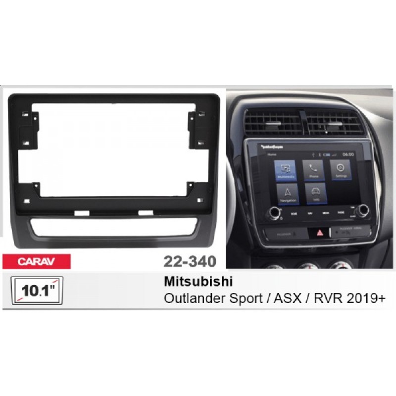 Штатная магнитола 22-340: 10.1-inch для MITSUBISHI ASX, OUTLANDER SPORT 2019-2024 - A6