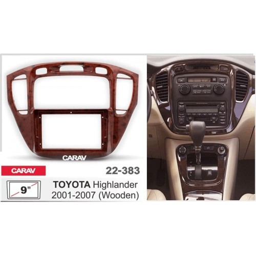 Штатная магнитола 22-383: 9-inch для TOYOTA HIGHLANDER 2001-2007 - Q8