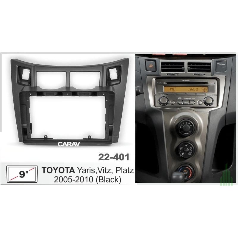 Штатная магнитола 22-401: 9-inch для TOYOTA YARIS, VITZ, PLATZ 2005-2010 - N10Pro