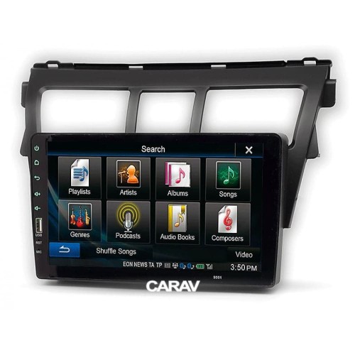 Sistem multimedia audio BORD 22-402: 9-inch TOYOTA VIOS 2007-2012, BELTA 2005-2008, YARIS SEDAN 2006-2012 - A10D