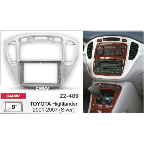 Штатная магнитола 22-409: 9-inch для TOYOTA HIGHLANDER 2001-2007 - A7