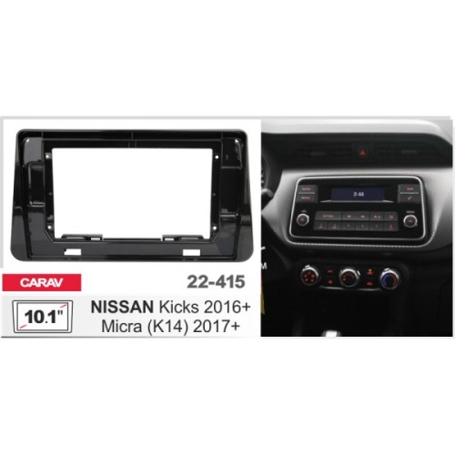 Штатная магнитола 22-415: 10.1-inch для NISSAN MICRA (K14) 2017-2024, KICKS 2016-2024 - A6