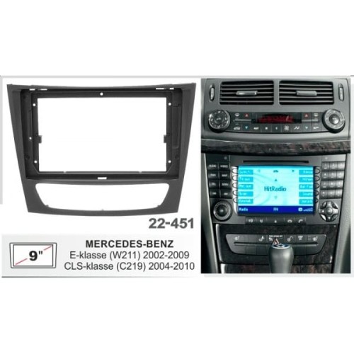 Sistem multimedia audio BORD 22-451: 9-inch MERCEDES-BENZ E-CLASS (W211) 2002-2009, CLS-CLASS (C219) 2004-2010 - A7