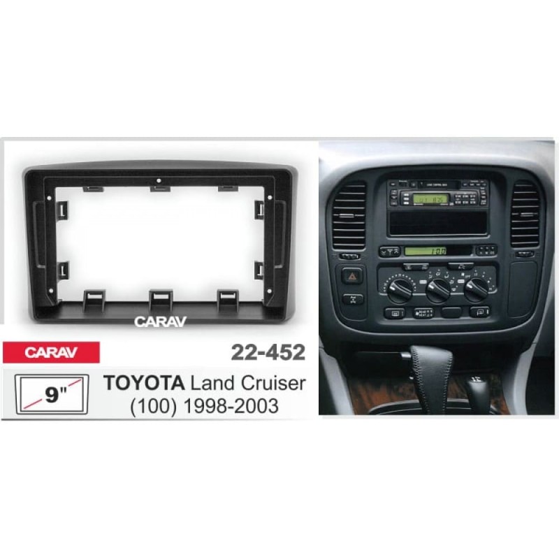Штатная магнитола 22-452: 9-inch для TOYOTA LAND CRUISER 100 1998-2003 - A09D