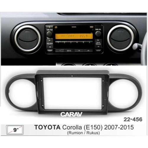 Штатная магнитола 22-456: 9-inch для TOYOTA COROLLA (E150) 2007-2015 (RUMION / RUKUS) - N10Pro