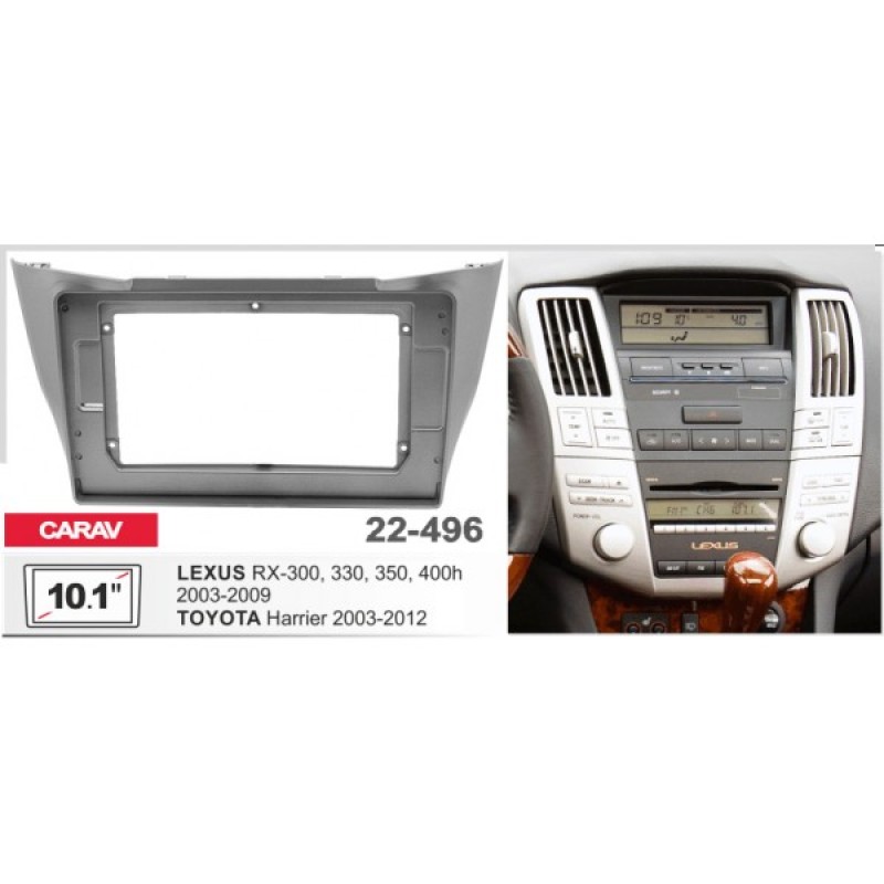 Штатная магнитола 22-496: 10.1-inch для LEXUS RX 300/330/350/400H 2003-2009 - A7