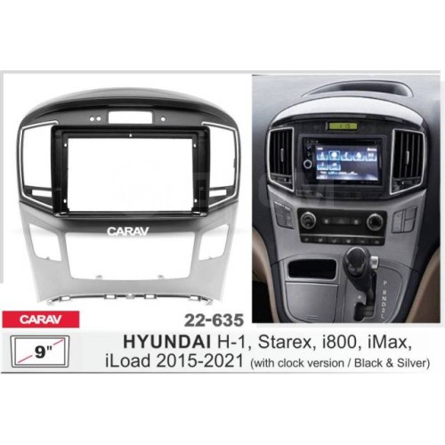Штатная магнитола 22-635: 9-inch для HYUNDAI H-1, STAREX, I800, ILOAD, IMAX 2015-2021 - A18