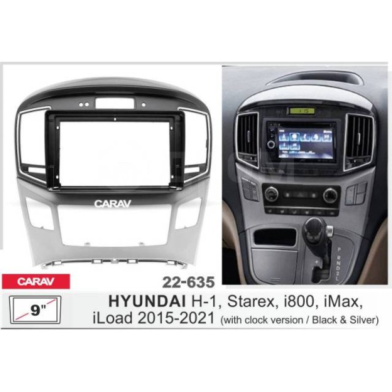 Штатная магнитола 22-635: 9-inch для HYUNDAI H-1, STAREX, I800, ILOAD, IMAX 2015-2021 - A18