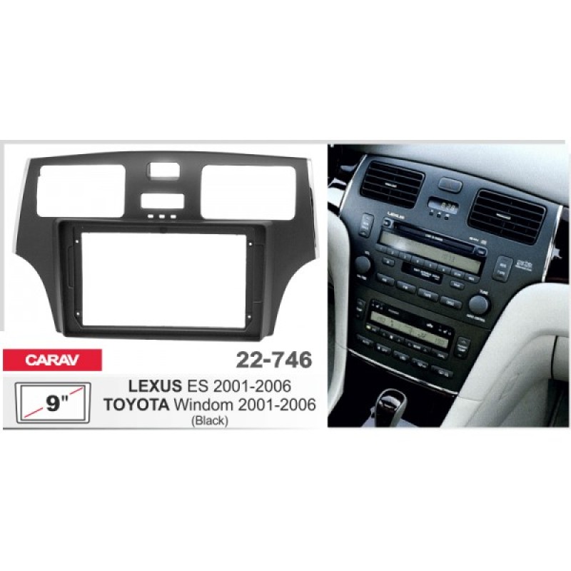 Штатная магнитола 22-746: 9-inch для LEXUS ES 300/330 2001-2006 - Q7