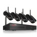 Комплект беспроводного видеонаблюдения wifi на 4 камеры 5MP Anran c LCD монитором 13" 1TB